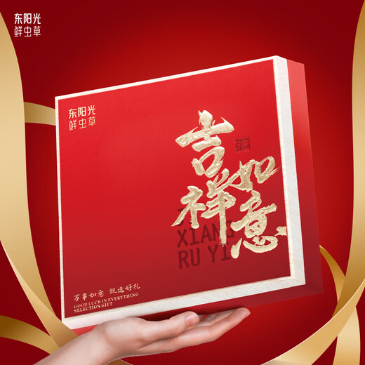 Dongyangguang Cordyceps sinensis 3-4 Wurzeln/G Neu getrockneter Cordyceps nahrhafte Geschenkbox Cordyceps Ergänzungsgeschenke an Eltern und Älteste etwa 6 Gramm [hohe Kostenleistung]
