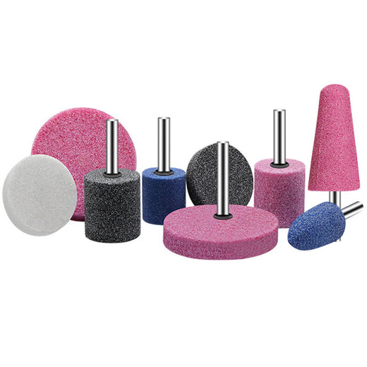 Danlan flint small grinding wheel grinding head 3/6mm diamond grinding wheel electric drill grinding machine internal grinding head metal polishing grinding head chrome corundum cylindrical 3*3 handle 10 pcs