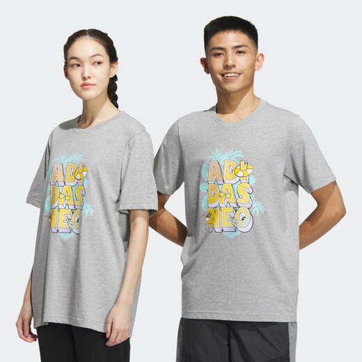阿迪达斯NEO男女运动短袖T恤 IP3884&IP3885&IP3887 IP3887 XXS