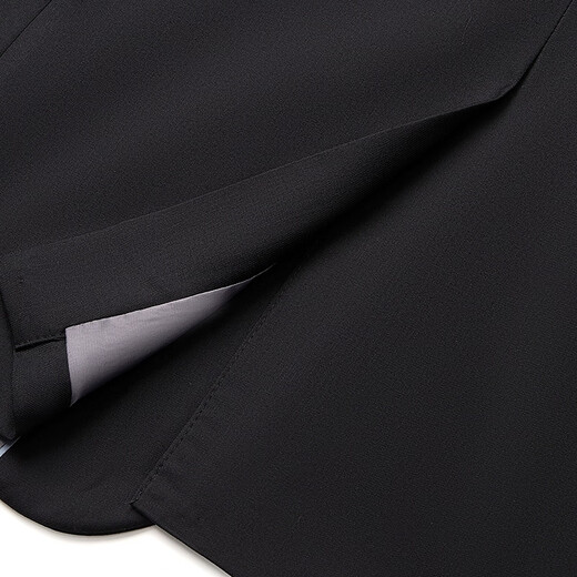 Siete marca Suit Men's 25 negocios de primavera y verano ropa formal fácil de hacer collar plano entrevista con chaqueta de traje 126JC70760 Negro 50 B