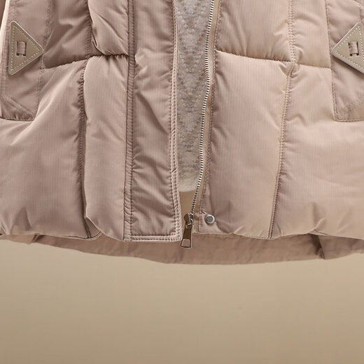 Zimu-Baumwoll- und Leinen Winterkleidung für Frauen koreanische Kurzversion modische und fremde Stil Maillard Kapuze-Baumwollmantel 6628 Khaki XL (Empfohlen 125-135 Jin [Jin ist gleich 0,5 kg])