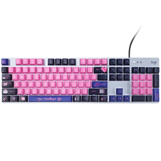 
Logitech K845 mechanical keyboard Wired keyboard Office full-size keyboard E-sports game luminous keyboard Chicken-eating keyboard Diy keycap Valentine's Day gift K845[My makeup bag]-Tea Roll