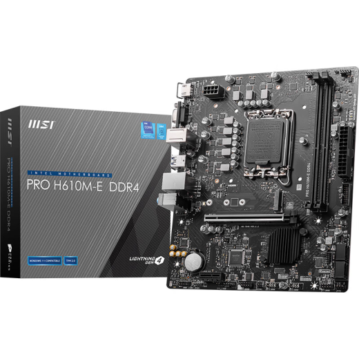 MSI (MSI) 12/13/14. Generation CPU Motherboard Set I3 13100F 14100f 12100f gestreutete Tabletten Pro H610m-E DDR4 12. Generation I3-12100 gestreutete Tabletten [drei Jahre der Ladenversicherung]
