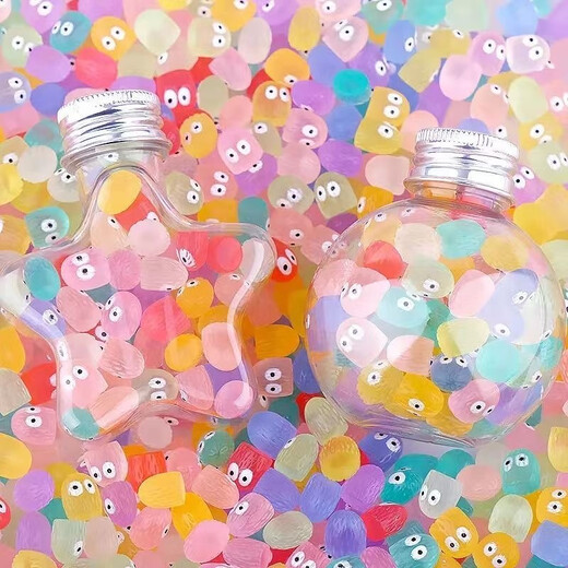 Cartoon Harz Accessoires Mini Luminous kleine Dinge diy luminöse farbige kleine Kohlekugeln Kinder Desktop -Spielzeug Ornamente Luminousfarbene kleine Kohlekugeln zufällig 2