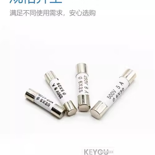 R055 ceramic fuse tube 5x25mm fuse 0.5A 1A 2A 3A 4A 6A 13A 16A 20A R055 ceramic 5x25mm 6A (100 pieces/box)