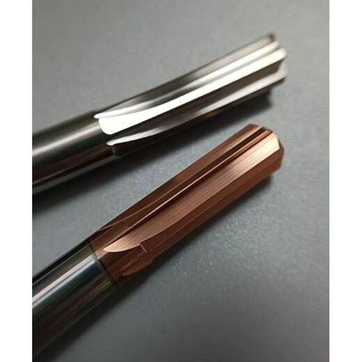 XMSJ Sichuan Blade Tungsten steel reamer H7 straight groove/spiral integral cemented carbide CNC CNC straight handle long machine reamer 14100L spiral straight groove for steel notes