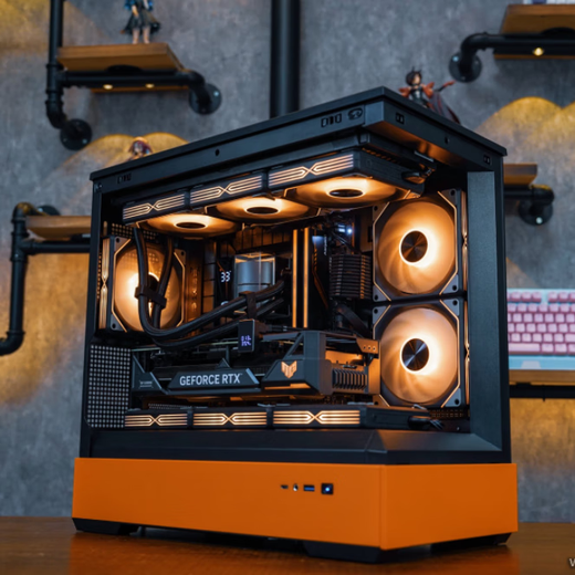 ASUS family bucket Intel Ultra7 265KF host RTX5070Ti/5080 graphics card ROG family bucket 4K e-sports rendering AI assembly computer game console desktop Ultra7 265K barebone host