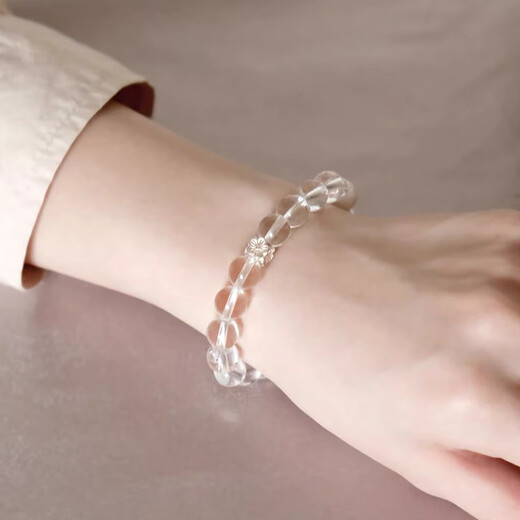 BOSFRU high-end pure white crystal bracelet Chinese style jewelry original design custom gift small fresh simple style bracelet suitable for clean hands 15cm