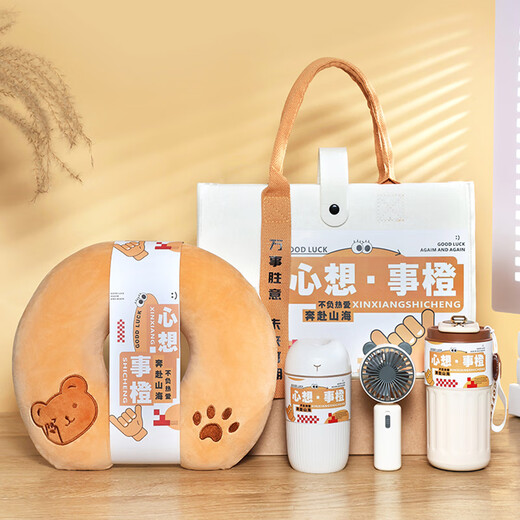 
Fu Ouli graduation gift for teachers souvenir gift box for summer cool practical gift group building employee prize business company thermos cup set ten