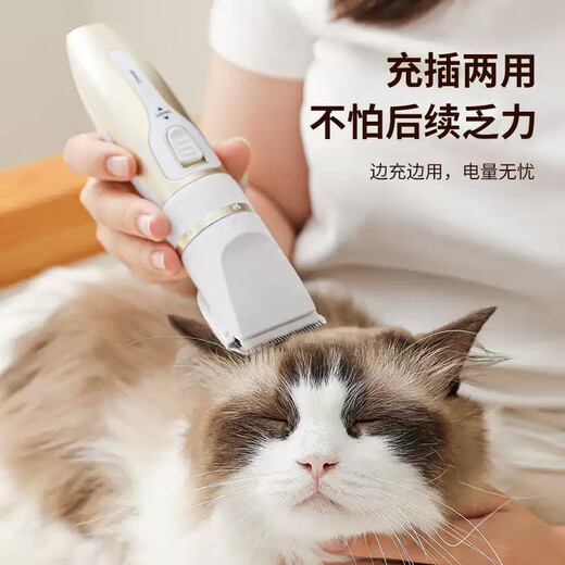 Zhenyou pet pet shaver dog and cat hair clipper electric clipper foot hair trimmer hair clipper whole body hair clipper supplies platinum