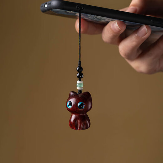 Beiyipin téléphone mobile lonyard accessoires pendents mignons chance et chat ringous chat santalou