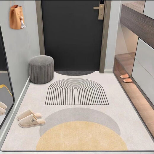 Shansui entrance hall vertical version modern entrance carpet door mat door floor mat household cuttable entry floor mat carpet thickened visual aesthetic 100 160*200cm