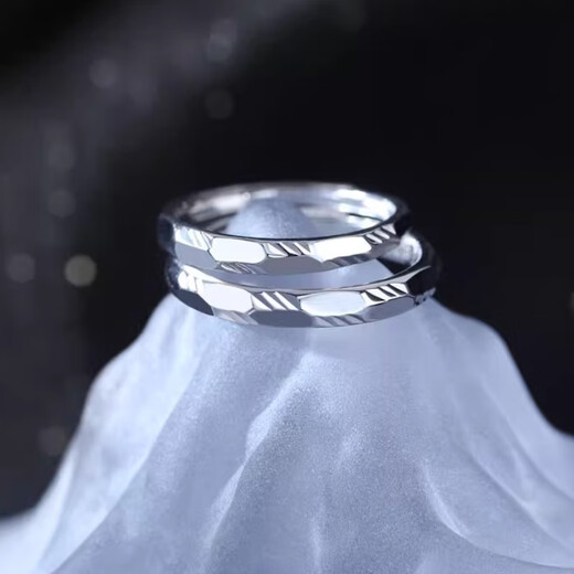 MZMZ platinum ring in the name of love pt950 platinum couple ring birthday anniversary gift for girlfriend light luxury model - couple ring in the name of love