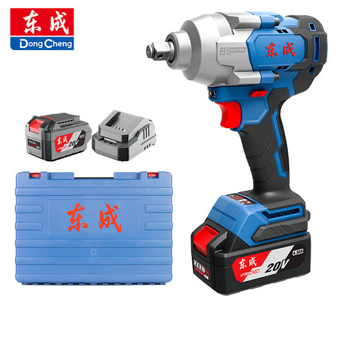 
Dongcheng electric wrench large torque auto repair wrench Dongcheng brushless lithium battery wind gun tool board DCPB488 698H2-6.0Ah two electricity and one charging standard configuration