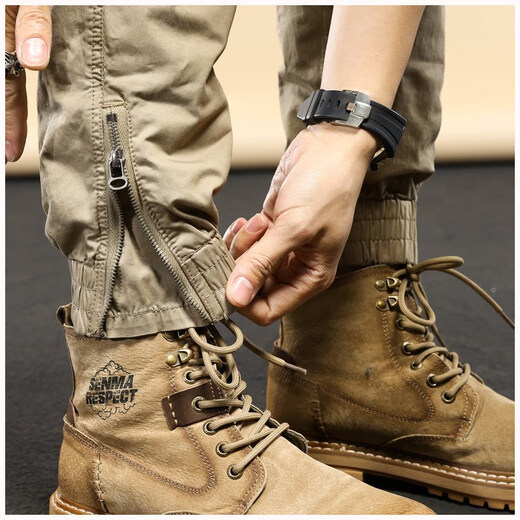 Romon American Retro Work Pants Spring and Automne NOUVEAU EN AUTOMNE MENS MEN'S PIEDS MENSULES CONSTUSTRALLES LORD LORD LONG-RÉSISTANT PANTAL MEN MEN GRY SUMME Style 679 28 (Recommandé 90-110jin [Jin est égal à 0,5 kg]))