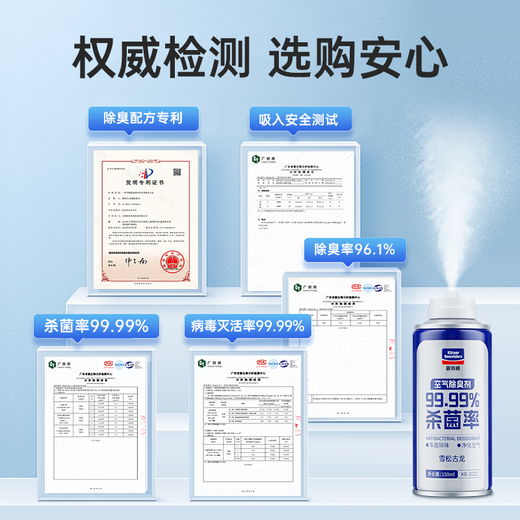 
Goodway car smell deodorant antibacterial agent, car air conditioner sterilization deodorant air freshener 450ML customizable SN1049 Cedar Gulong 3 bottles
