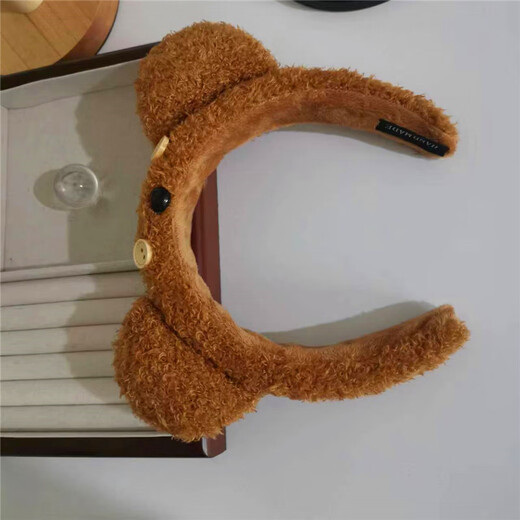 Oein Universal Studios Headband Little Bear Tim Bear Next Day Delivery Female Cute Face Wash Headband Headband Bear Bag Cartoon Universal Tim Bear Headband with Nose