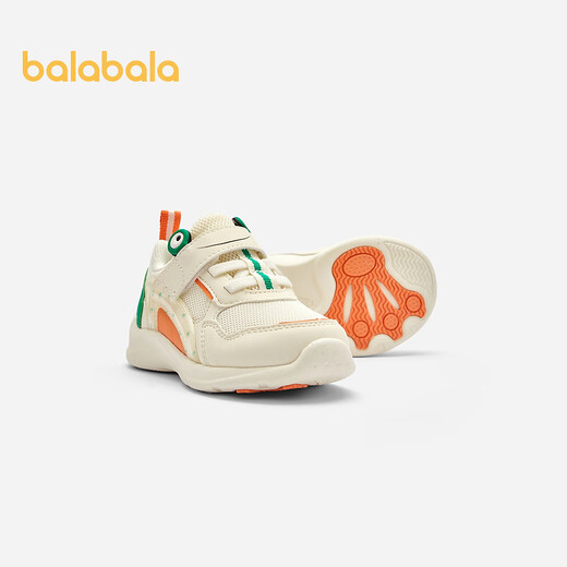 Balabala baby steadily shoes baby shoes spring and autumn boy breathable light running shoes beige 10301 size 21
