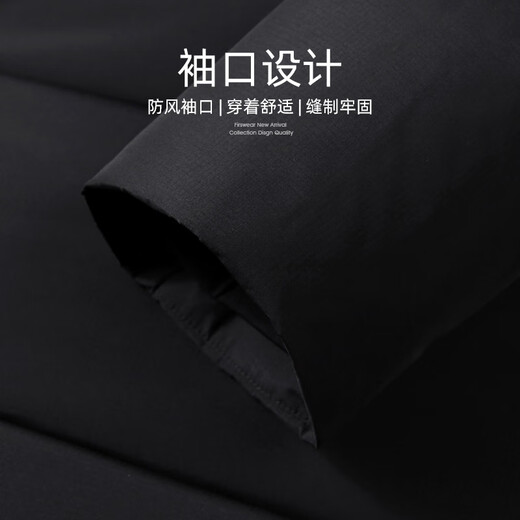
Shanshan thickened cold-proof men's stand-up collar bread down jacket men's winter commuter cadre duck down jacket 753 black XL (180)