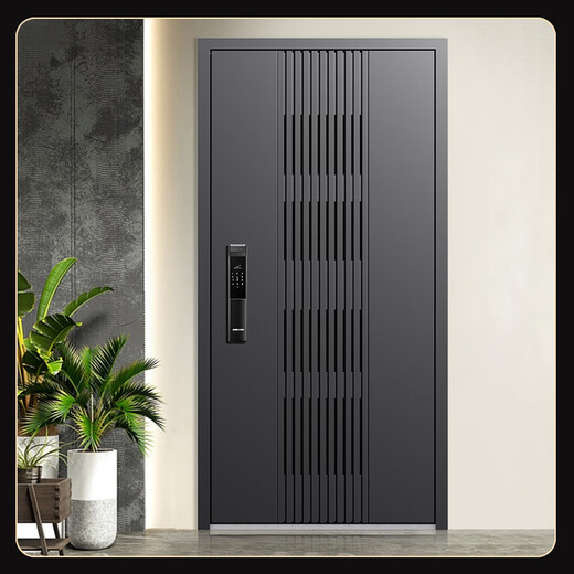 
OUDILE Level 4 ventilation anti-theft door entrance door + ventilation and ventilation door middle door household entry door safety door + smart lock Technology cloud lock 2050*1050-2150*960