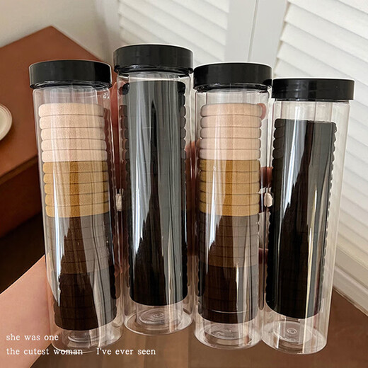 Morning color rubber band headband 80 pieces Seamless hair rope hair tie high elastic rubber band hair holster