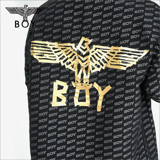 BOY LONDON [Psychedelic Rock] Autumn Men and Women's Same Print Gold Label Jacket Shirt Jacket N23901 Black L