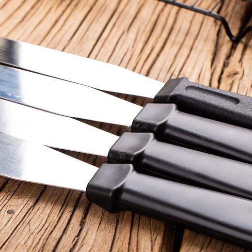 Enshousu stainless steel butter spatula, bread slicing serrated knife, cake demoulding knife, decorating curved kiss knife, baking and spreading tool, straight version 8 inches