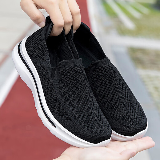 BFM Damenschuhe für Sommer mit breiten fetten Füßen Mutterschuhe atmungsaktuelle nicht rutschfeste Soft allein mittlere und älter