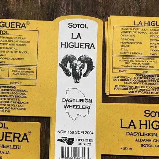 La higuera tequila mexikanische originalflasche importierte fremde weinschreiber hirschkopf tigerkopf sotosol tequila tequila 200ml 1 flasche