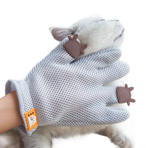 Nervous cat grooming gloves cat comb cat hair removal comb massage bath hair removal dog comb dog hair brush pet cat hair removal cleaner supplies right hand