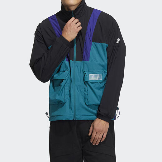 
Adidas jacket men's official website new woven thin stand collar training running classic fashion sports and casual jacket HE9930 HE9930 L