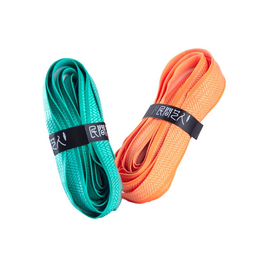 Folk artist fishing rod wrap with large rod lengthened handle wrap with keel sweat-absorbent anti-slip hand rod strap Tiffany Blue