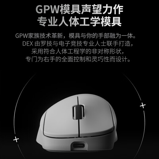Logitech (G) GPW 4th Generation Suzaku Hawkeye Wireless Mouse Gaming E-Sports Mouse Lightweight Shit King 4th Generation Mechanical Ergonomics Delta Action Fearless Contract Chicken-Eating Artifact GPW 4th Generation Hawkeye-White