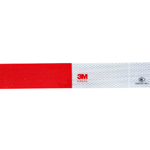 
3M reflective vehicle sticker Car warning sign 983D truck annual inspection [30 red and white strips] about 9 meters