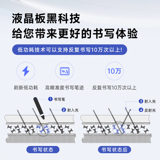 Weixing 80/70/60-inch LCD blackboard handwriting board drawing board writing board electronic blackboard home teaching business office meeting electronic whiteboard writing board one-click elimination dust-free 70-inch - super bright model split screen clearing + wall hook