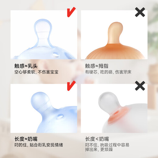 IKV Baby Teether Small Mushroom Balloon Dog Teether Boilable Food Grade Silicone Anti-eat Hand Artifact Bite Mushroom Teether - Blue