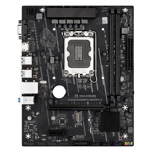 Mingxuan H610m Challenger D4 mit 12100F/12400F Motherboard CPU Set New Desktop WiFi Motherboard Mingxuan H610m D Challenger alleinerziehender Motherboard