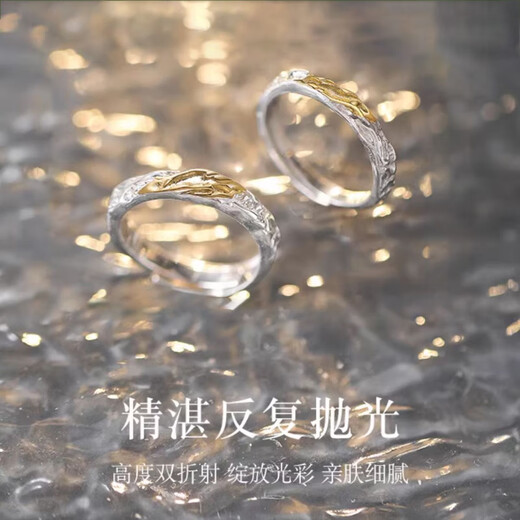 MZMZ Platinum Ring Glacier pt950 Platinum Pair Ring Couple Men's and Women's Ring Proposal Wedding Birthday Anniversary Gift Luxury Glacier Platinum Pair Ring