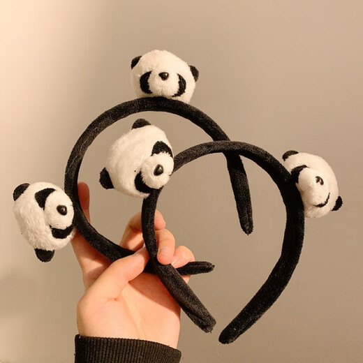 MUSIYU Cute Panda Doll Hairband Little Panda Headband Headband Washing Hairpin Hairpin Hairband Children Adult Hair Accessories Women Panda Hairband A22-301