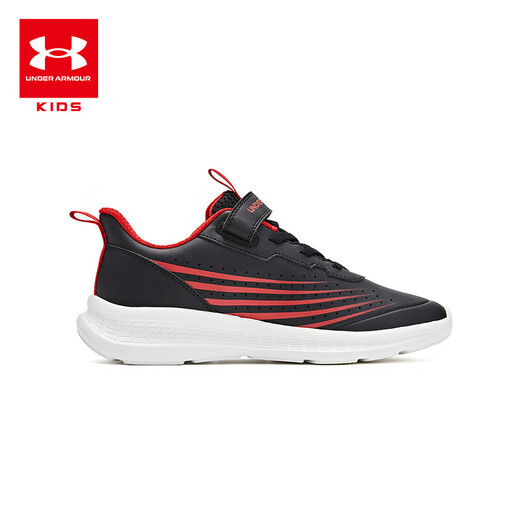 Under Armour [Echte Zahlung für 699 Freilaufschuhe] Kinderschuhe für Kinder bequem und vielseitig Klettverschluss gegen lässige Schuhe für Jungen und Mädchen schwarz/rot 36