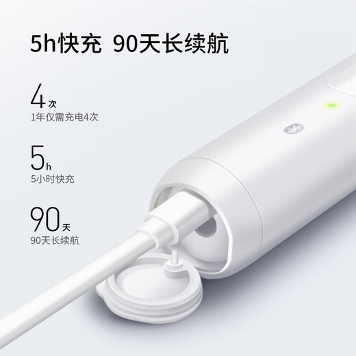 华为智选力博得情侣电动牙刷 智能声波成人电动牙刷双支礼盒套装 鸿蒙智选 情侣教师节礼物(星夜黑+光感白)