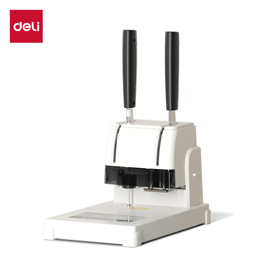 Deli Financial Binding Machine Hot Melt Niet-Stanzmaschine Finanzanleitung Zertifikat Bindungsmaschine Arbeitsparende Bindungsdicke 30 mm Metallbasis 3888n