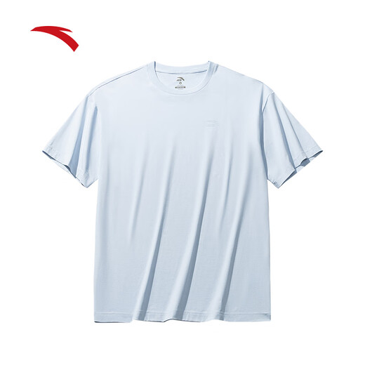 Anta casual short-sleeved T-shirt for men and women the same style for summer simple solid color round neck sports base shirt loose couple top