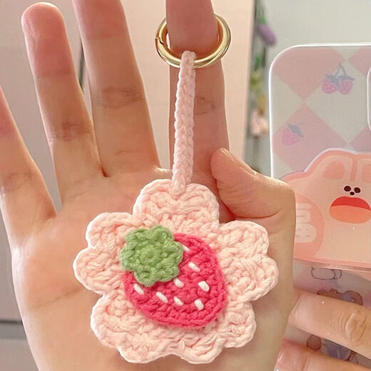 Les débutants de Patila apprennent un matériau de crochet à la main simple paquet en laine en laine en tricot de fleur de fleur de fruits de fruit cadeau pour copine 8 modèles [pack de matériaux]