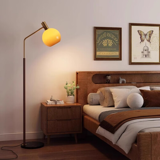 Zhongshuai Nordic Minimalist Stehlampe Wohnzimmer Sofa Seite Nachttischlampe Nachttisch Moderne personalisierte dekorative Ambientelampe Vertikaler einfacher Stil - Schwarze Stehlampe Stufenloses Dimmen