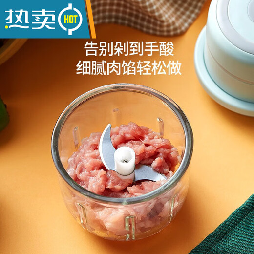 PGY Japan imported high-quality garlic artifact electric garlic pounder small garlic grinder for household baby food supplement green 250 ml/pounded garlic/chopped pepper/minced meat plastic