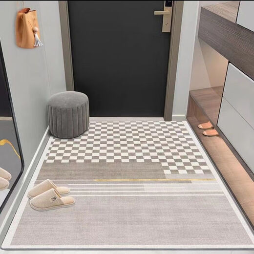 Shansui entrance hall vertical version modern entrance carpet door mat door floor mat household cuttable entry floor mat carpet thickened visual aesthetic 100 160*200cm