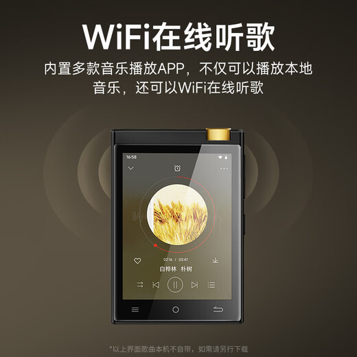Fanmu BF31 mp3 HiFi player Bluetooth lossless music player fever DSD512 student sports compact and portable 2.8 inches