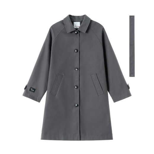 Elle Kids French Fashion Trench Coating] Frühlings- und Herbstmädchenjacke Großer Kinder mit mittlerer vielseitiger Modus-Trench Coat