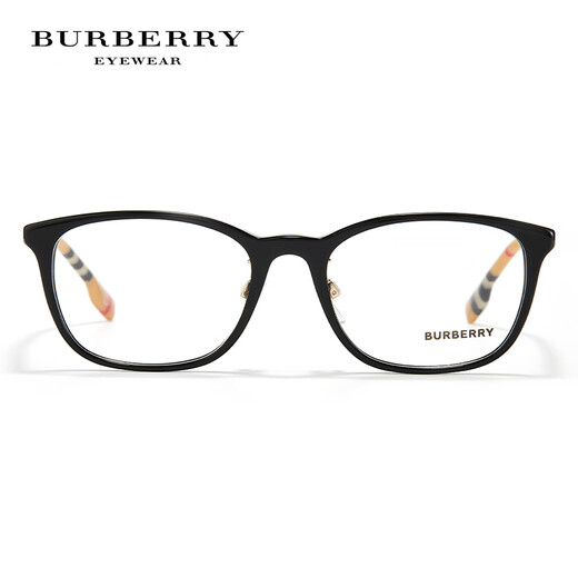 BURBERRY眼镜 博柏利眼镜框男女款复古经典格纹近视眼镜架可配度数镜片 0BE2371D-3889透明色框 【赠防蓝光镜片】